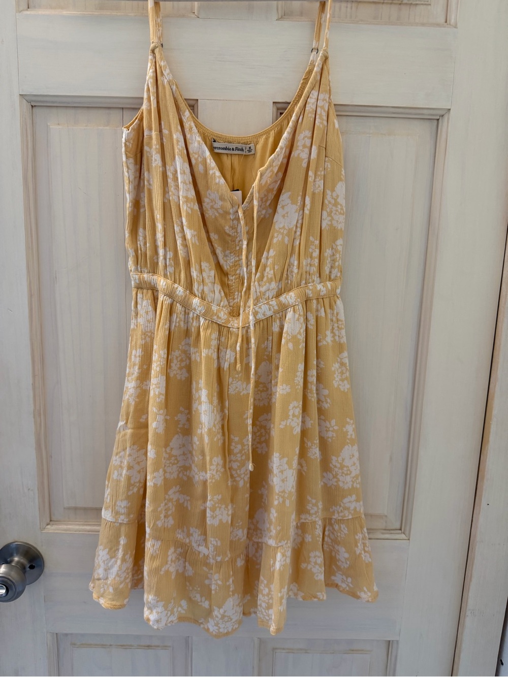 Abercrombie & Fitch Yellow Floral Mini Dress